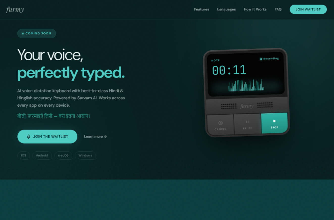 Website screenshot of furmy.xyz