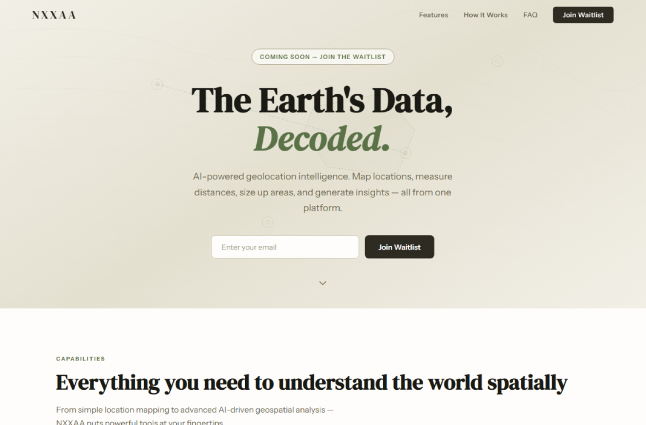 Website screenshot of nxxaa.com